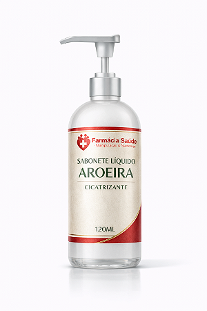 SABONETE LÍQUIDO DE TINTURA DE AROEIRA 120ML | CICATRIZANTE