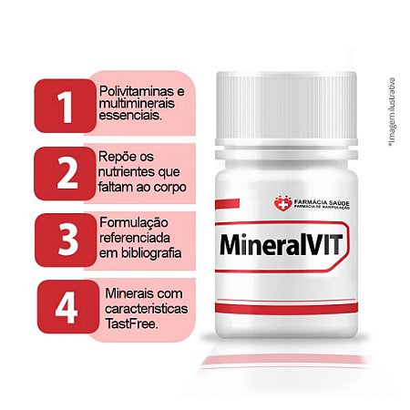 Mineral VIT 60 cápsulas - polivitaminico e multiminerais