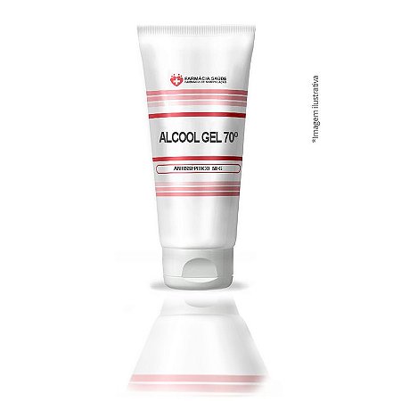 Kit 10  Álcool Gel 70% de Bolsa 40ml