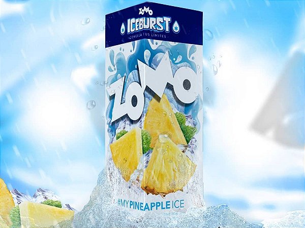 Juice Pineapple Ice Zomo 60ml + 10ml Iceburst 3mg