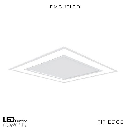 Embutido Fit Edge – Bivolt 127v / 220v Led 3000k – 230 X 230 X 45mm - Newline