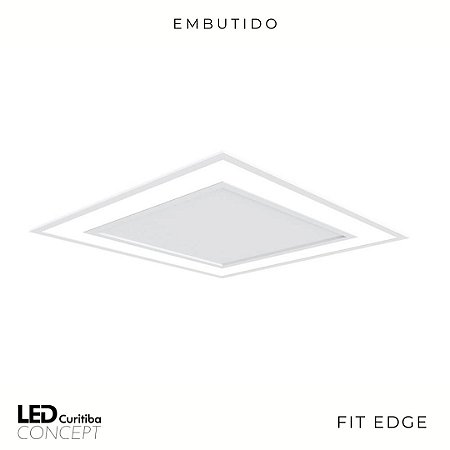 Embutido Fit Edge – Bivolt 127v / 220v Led 4000k – 230 x 230 x 45mm - Newline