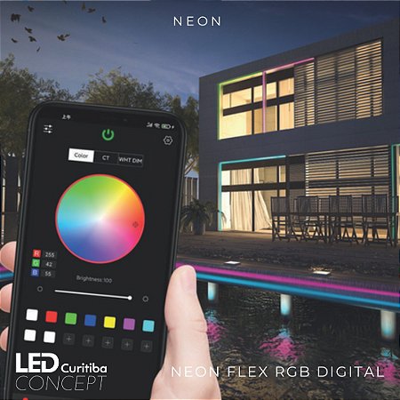 Perfil de LED Neon Flex Rgb Digital - Alpertone