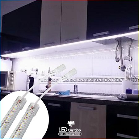 Barra De Led Para Balcão De Cozinha 1m Alto Brilho 6000k