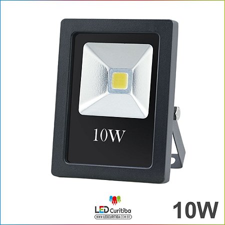 Refletor de Led Holofote 10w Bivolt 700lm 3000k Branco Quente