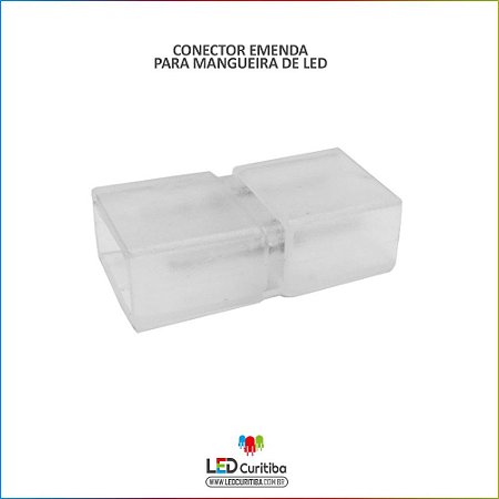 Conector Emenda Reta Para Mangueira De Led