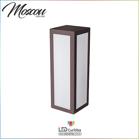 Arandela Moscou Marrom Interna 2 Lampadas G9 76x221x76 - Halopin 25w / 3w Led