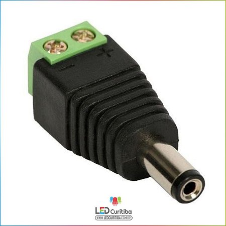 Conector P4 Macho Com Borne Para Instalação De Camera de Segurança