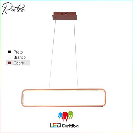 Pendente Recto LED 34W-1462lm-3000K