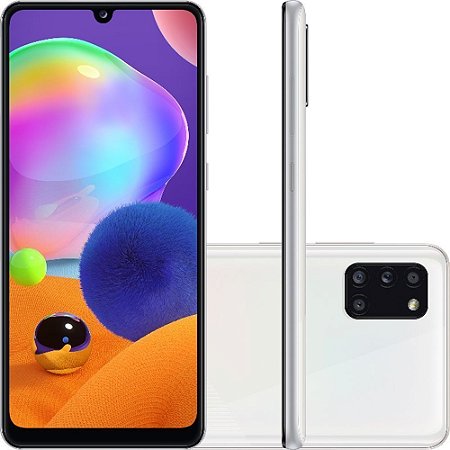 Smartphone Galaxy A31 6.4 128gb Câmera Quádrupla Branco