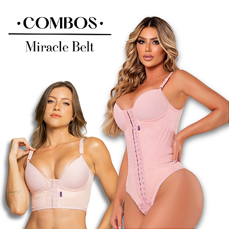 Cinta Modeladora Body com Bojo + Sutiã Modelador