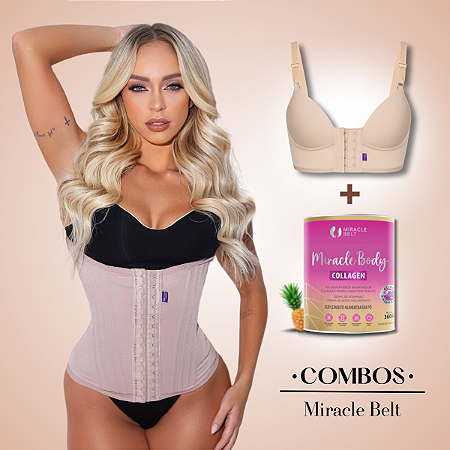 Cinta Faixa e Sutiã Modelador + Miracle Body