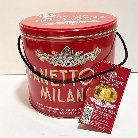 Panetone italiano frutas especiais lata 1kg