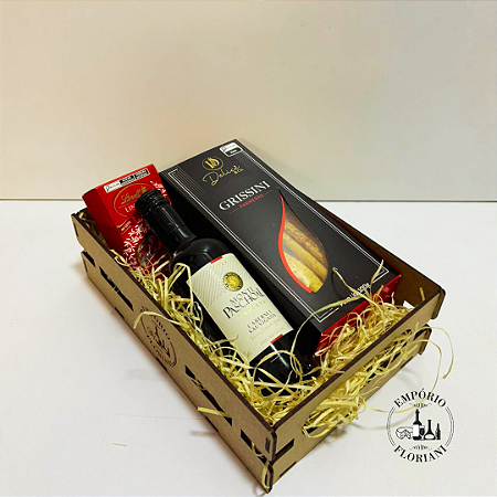 Cesta gourmet vinho 1