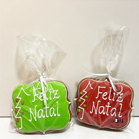 Bolacha decorada Feliz Natal 55gr