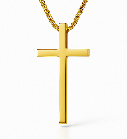 Colar com pingente crucifixo luv