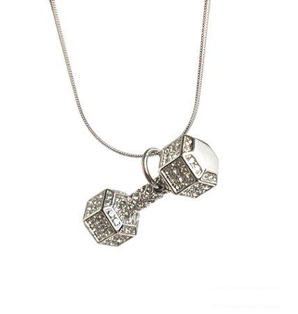 Colar com pingente halter beauty cravejado