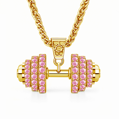 Colar halter supreme luxury pink gold