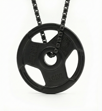 Colar com píngente anilha raiz black