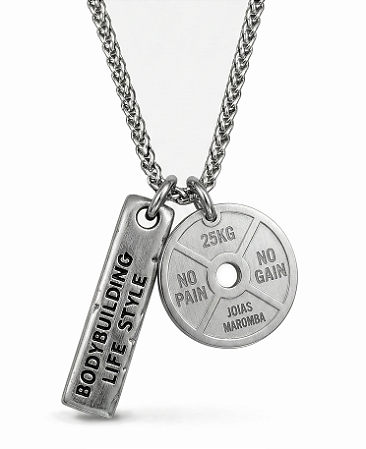COLAR COM PINGENTE BODYBUILDING LIFE STYLE