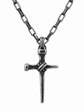 Colar com Pingente crucifixo god forged