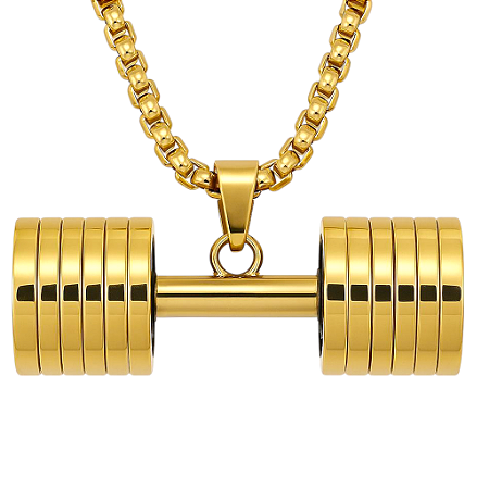 COLAR COM PINGENTE HALTER MONSTER BANHADO A OURO