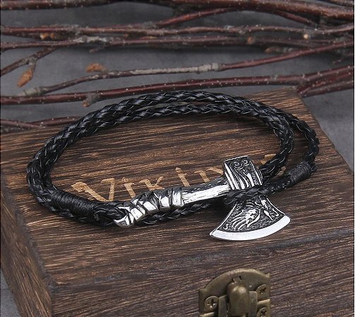 Pulseira viking machado