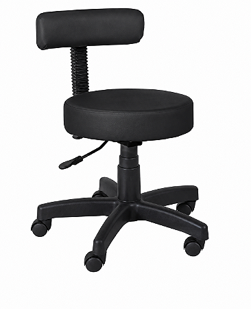 Cadeira de escritório Shop Cadeiras ergonômica preta com estofado de couro