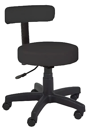 Cadeira de escritório Shop Cadeiras ergonômica preta com estofado de couro