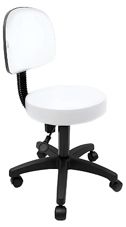 Cadeira Mocho Giratória Branco