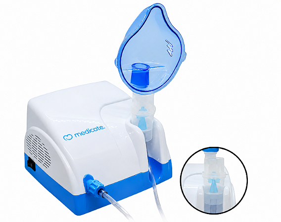 Inalador Nebulizador Md1000 Turbo Azul