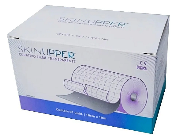Filme Transparente Para Curativo Proteção 10cm X 01 Metro Skinupper