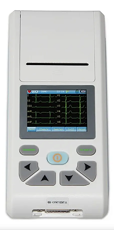 Eletrocardiógrafo Ecg Portátil 3 Canais 12 Derivações Ecg90a
