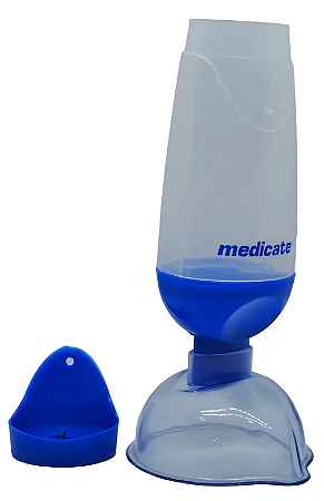 Espaçador Bombinha Adulto Dorja Bi Valvulado 250ml Com Máscara