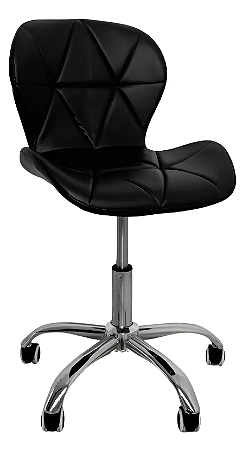 Cadeira De Escritório Estofada Com Base Giratória Slim Vegas
