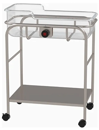 Berco Cuna Acrilico Aço Inox Recem Nascido