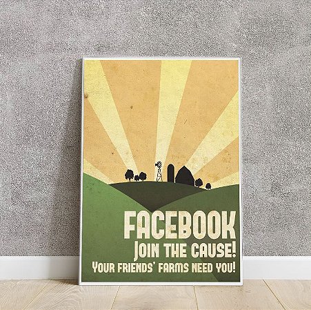 Placa decorativa FACEBOOK