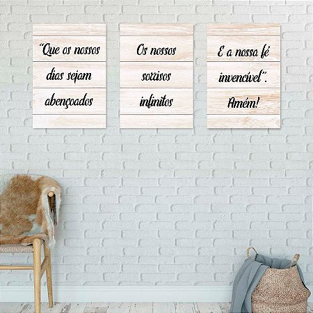 Placas decorativas Motivacionais