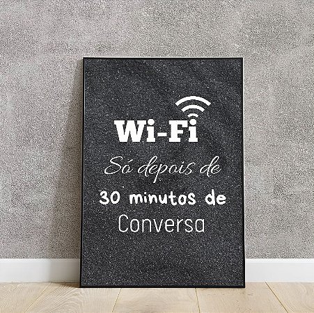placa decorativa wifi
