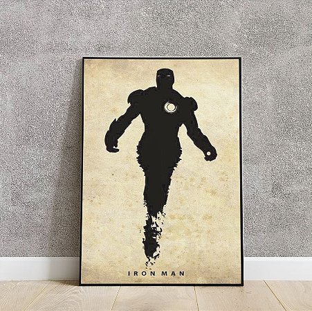 Pacote placas decorativas IRON MAN