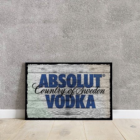 placa decorativa da ABSOLUT