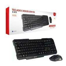 TECLADO E MOUSE ( KIT ) S/FIO K-W10BK - C3TECH