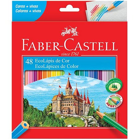 Lápis Cor Sextavado Faber Castell 48 Cores