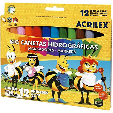 OFICINA - CANETINHAS HIDROGRÁFICAS - Acrilex Tintas Artísticas