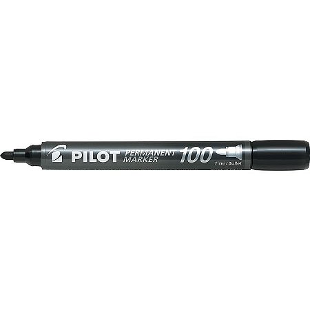 Pincel Permanente marker - SCA-100 - Preto - ponta redonda - Pilot