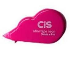 Corretivo Fita Cis Mini Tape Neon 5mmX4m Rosa