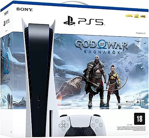 Console Sony Playstation 5 Digital Edition, 825GB + Digital God Of War  Ragnarok - InfoGames - A Melhor em Informática e Games