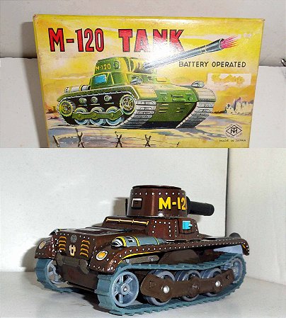Tanque da marca Modern Toys, Modelo M 120 .Raríssimo.