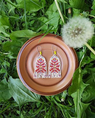 Brinco Vitral Vermelho