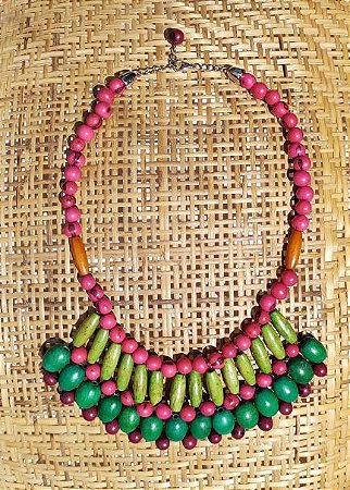 Colar Burano Açai Rosa